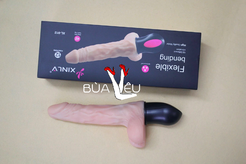 Dương vật giả đa năng XL912 rung, phát nhiệt pin sạc