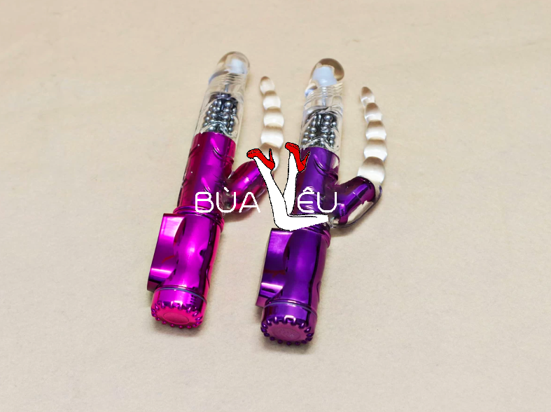 Dương vật giả 2 nhánh Loveaider rung xoay 4 chế độ