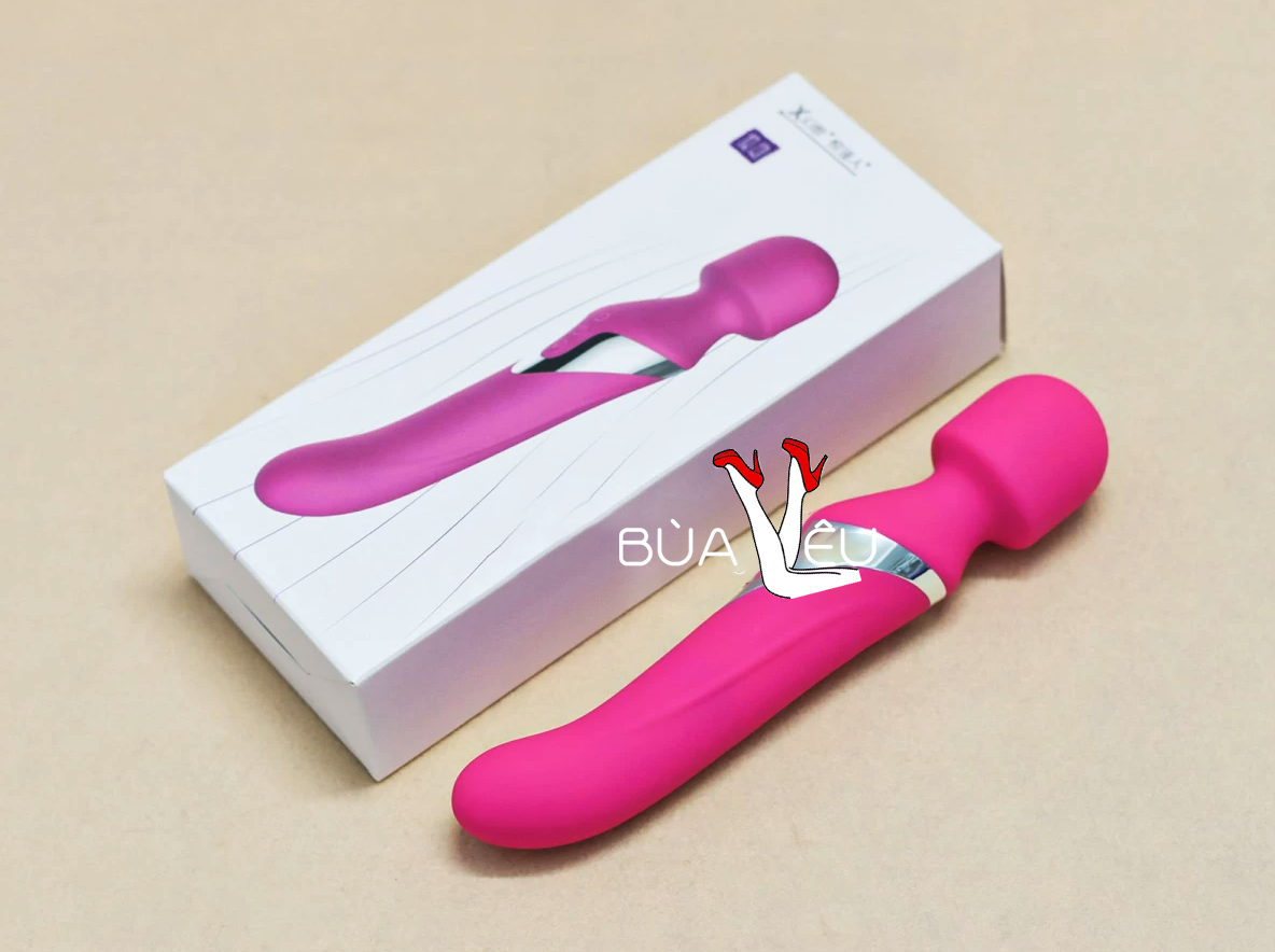 Máy mát xa điểm G 2 đầu có bi xoay Aphojoy pin sạc