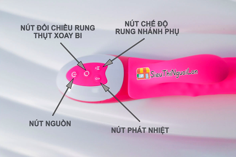Dương vật giả Nalone Wave ấm nóng cao cấp có bi rung giật pin sạc
