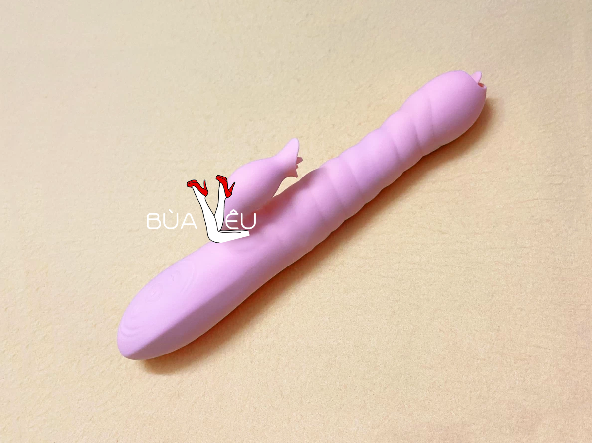 Lưỡi masage điểm G Sweet rung thụt, phát nhiệt pin sạc