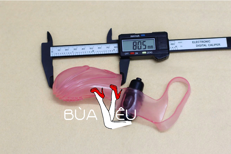 Bao silicone có rung đeo ngón tay kích thích vùng kín