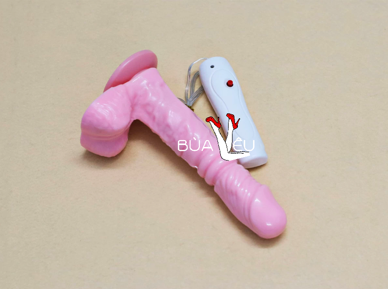 Dương vật giả có đế King Size rung thụt