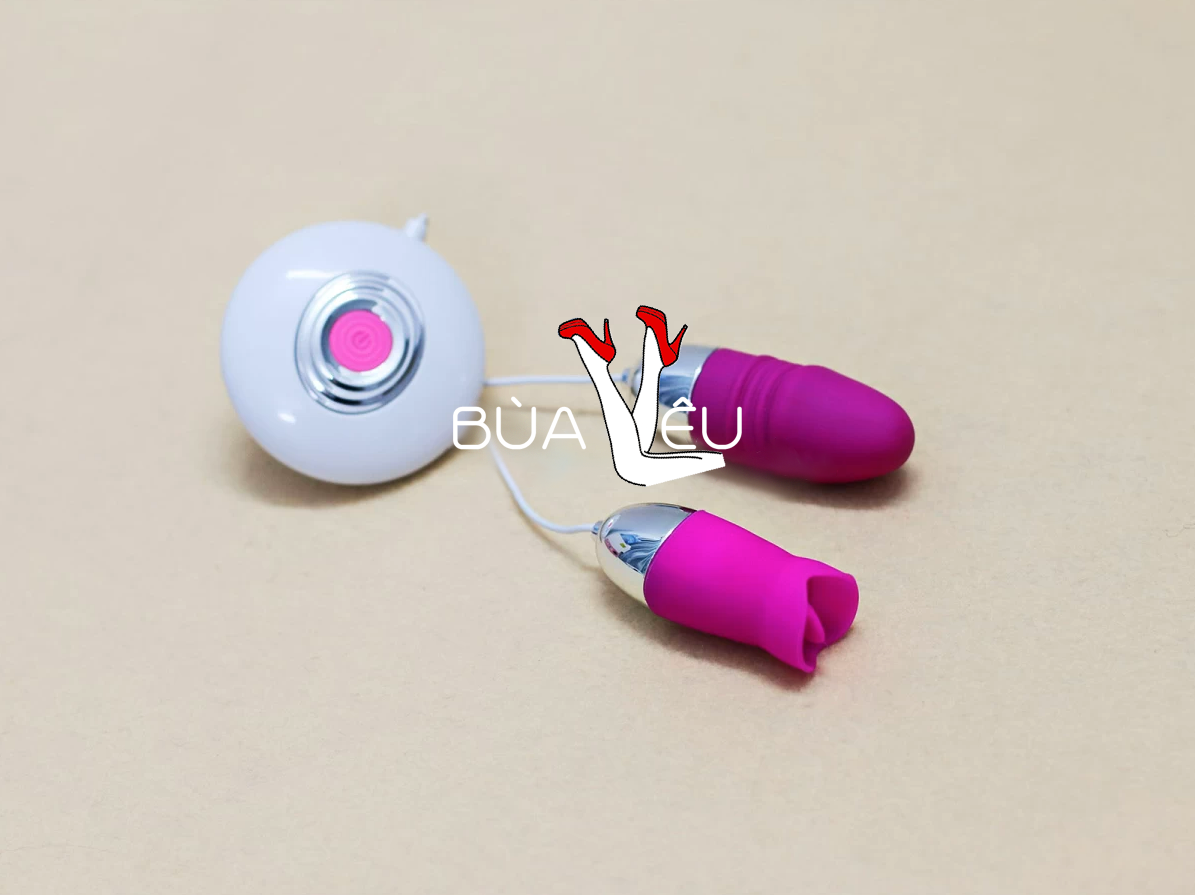 Trứng rung tình yêu mini 2 đầu Vibrating