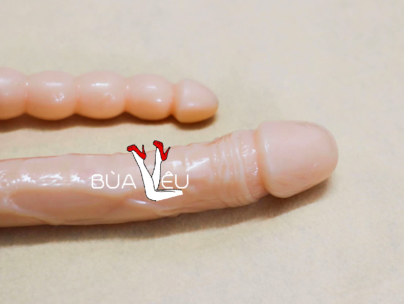 Dương vật giả silicon 2 đầu thủ dâm âm đạo và hậu môn
