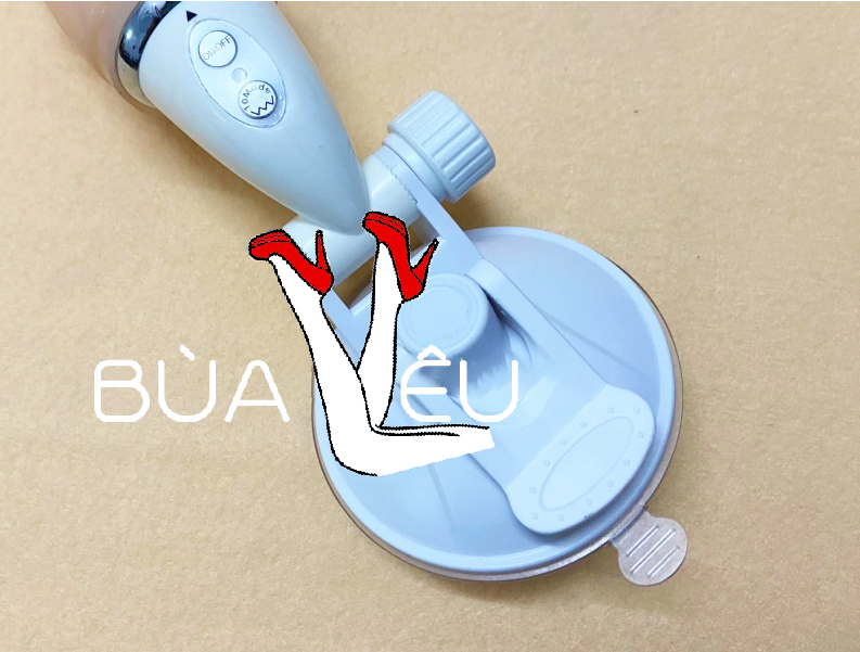 Dương vật giả chisa 10 chế độ rung có đế đính tường