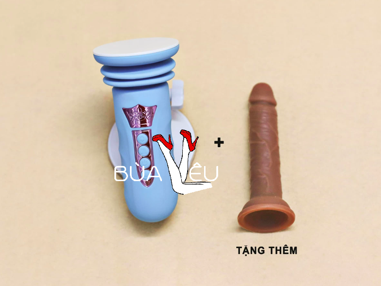 Đế gắn dương vật có đế rung thụt pin sạc (không bao gồm dương vật giả)