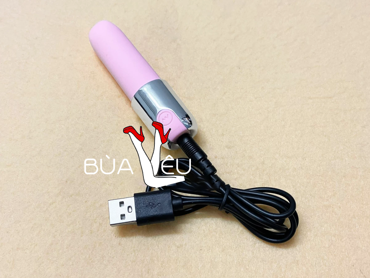 Trứng rung tình yêu hình thỏi son pin sạc