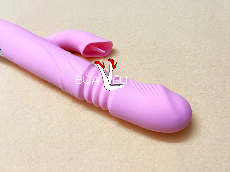 Dương vật giả Juai rung thụt, phát nhiệt, lưỡi liếm 7 chế độ