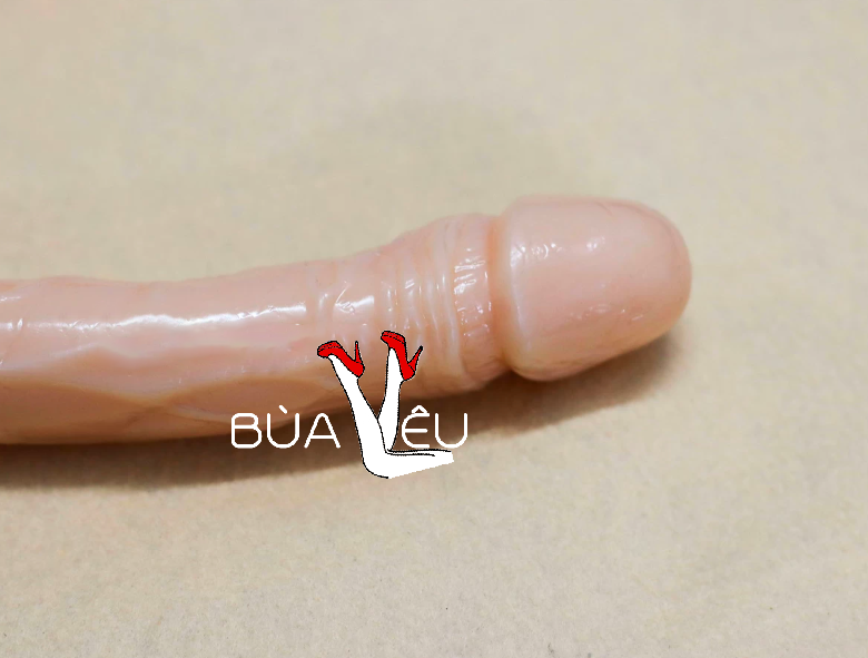 Dương vật giả silicon 2 đầu thủ dâm âm đạo và hậu môn