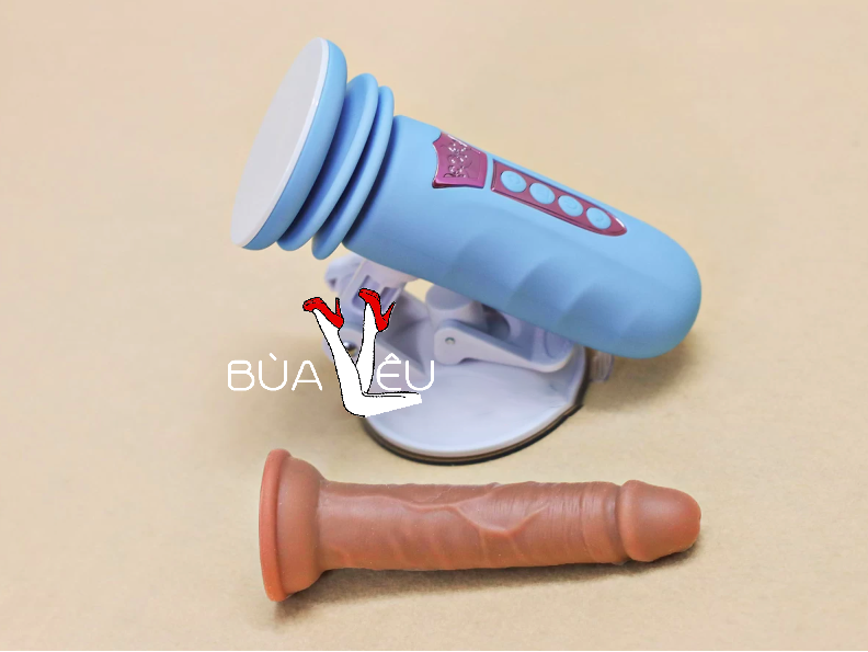 Đế gắn dương vật có đế rung thụt pin sạc (không bao gồm dương vật giả)