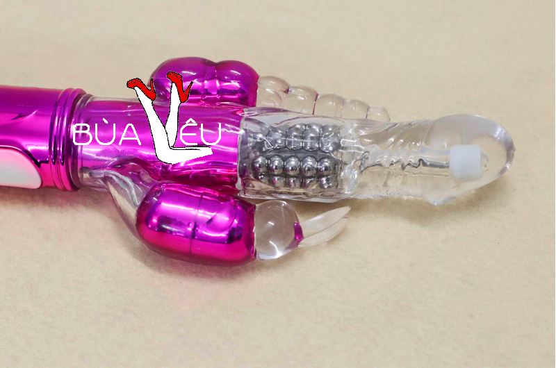 Dương vật giả 3 đầu Libo rung-xoay bi pin sạc