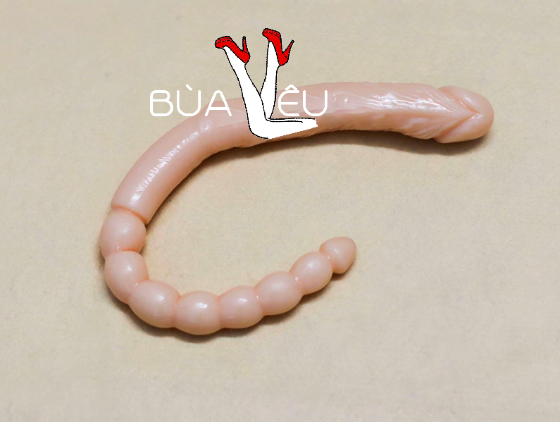 Dương vật giả silicon 2 đầu thủ dâm âm đạo và hậu môn