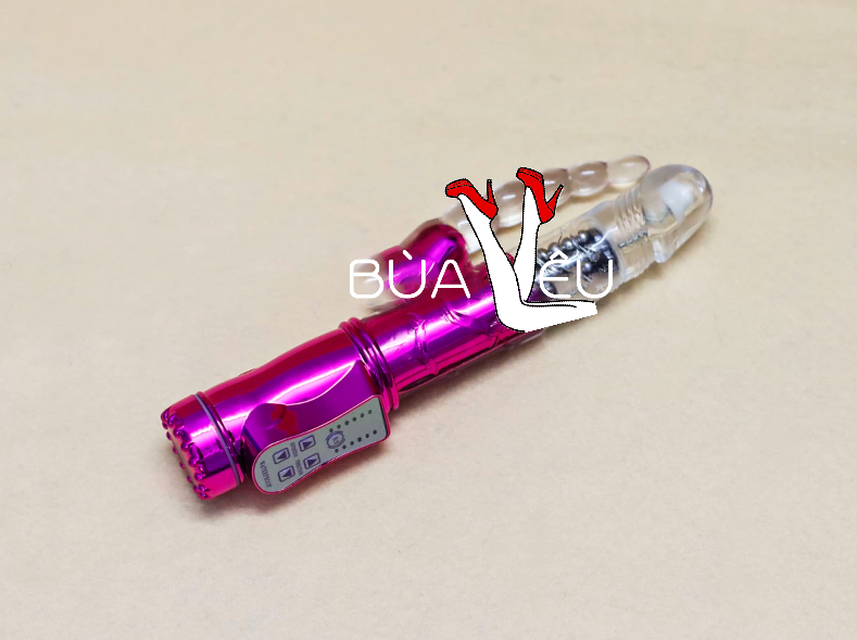 Dương vật giả 2 nhánh Loveaider rung xoay 4 chế độ