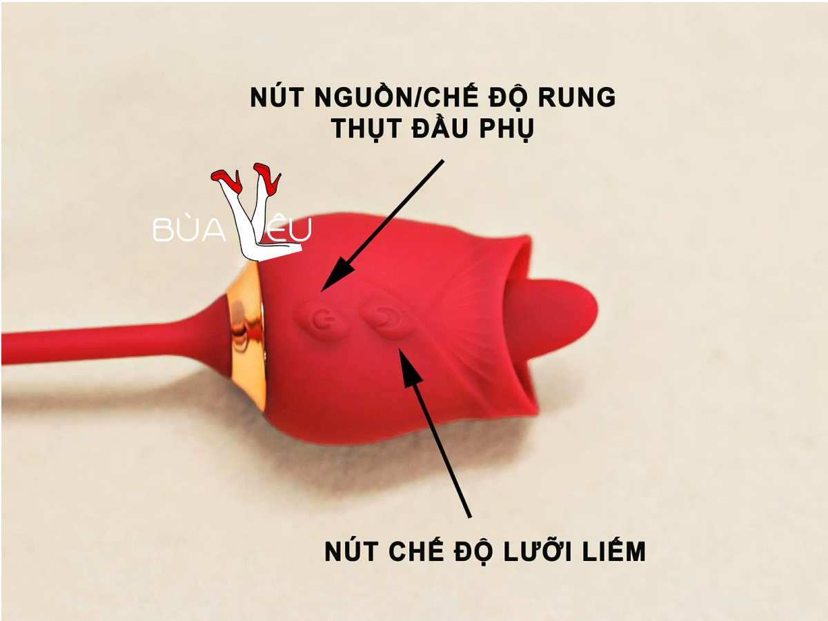 Trứng rung hoa hồng hai đầu lưỡi liếm và trứng rung thụt
