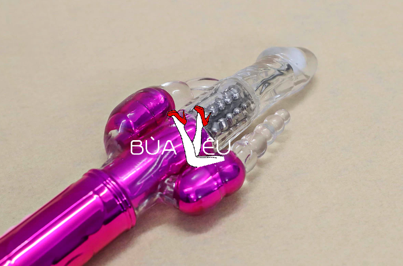 Dương vật giả 3 đầu Libo rung-xoay bi pin sạc