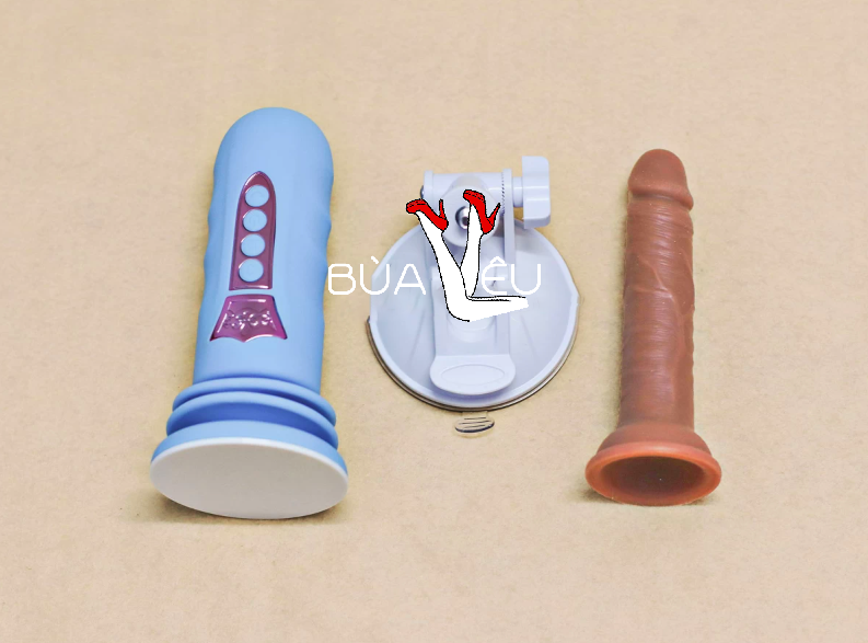 Đế gắn dương vật có đế rung thụt pin sạc (không bao gồm dương vật giả)