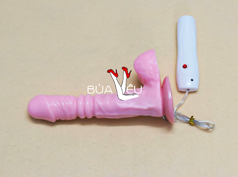 Dương vật giả có đế King Size rung thụt