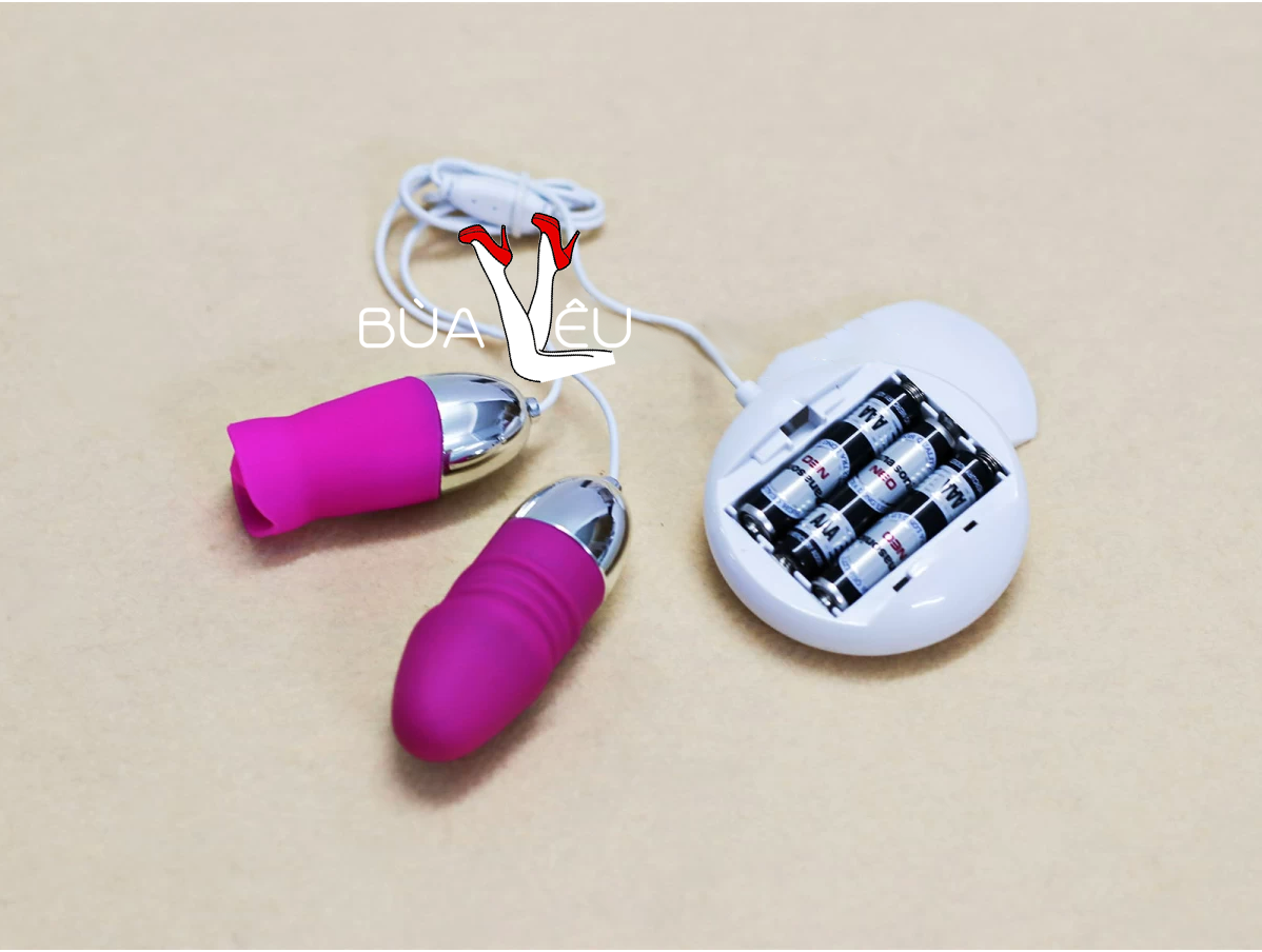 Trứng rung tình yêu mini 2 đầu Vibrating