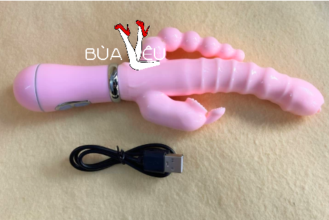 Dương vật giả rung 3 đầu đa năng