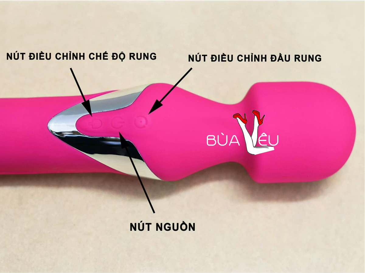 Máy mát xa điểm G 2 đầu có bi xoay Aphojoy pin sạc