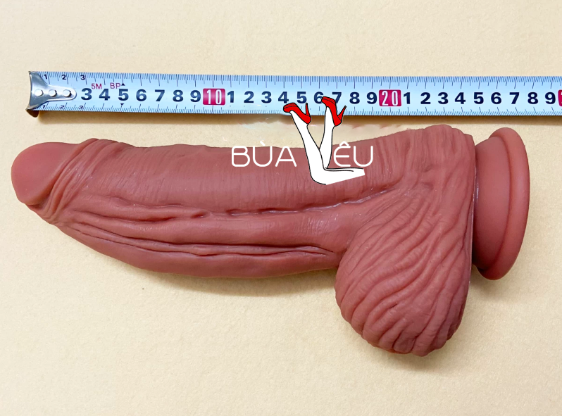 Dương vật giả có đế gân guốc 10 inch siêu khủng