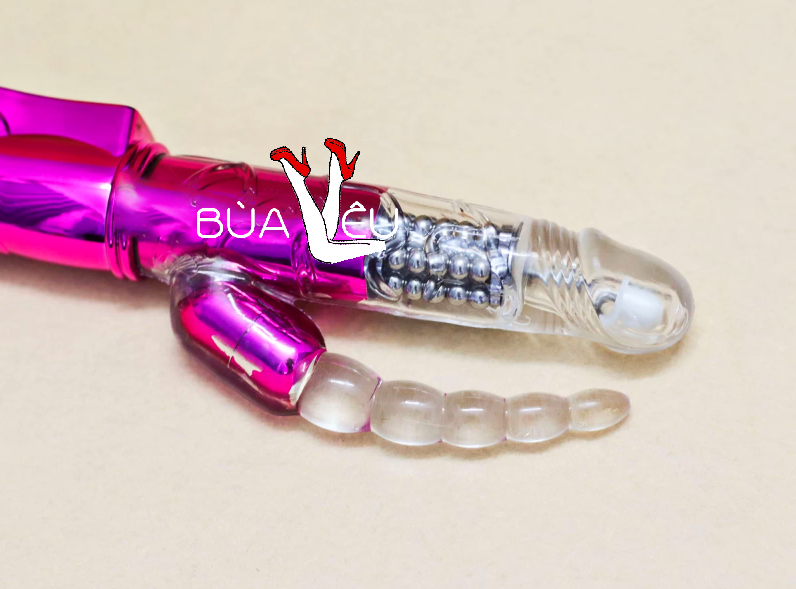 Dương vật giả 2 nhánh Loveaider rung xoay 4 chế độ