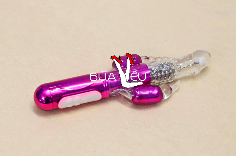 Dương vật giả 3 đầu Libo rung-xoay bi pin sạc
