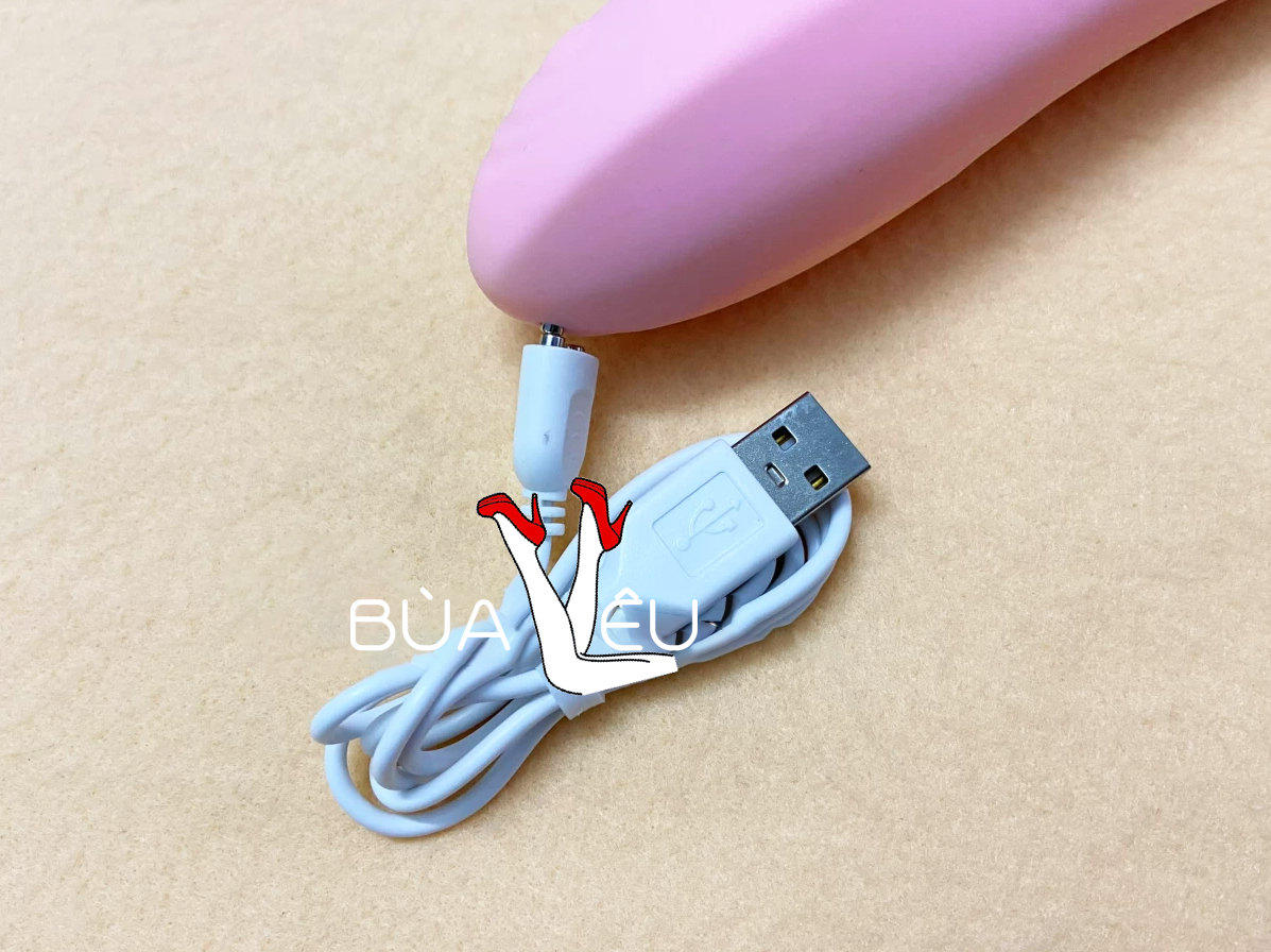 Lưỡi masage điểm G Sweet rung thụt, phát nhiệt pin sạc