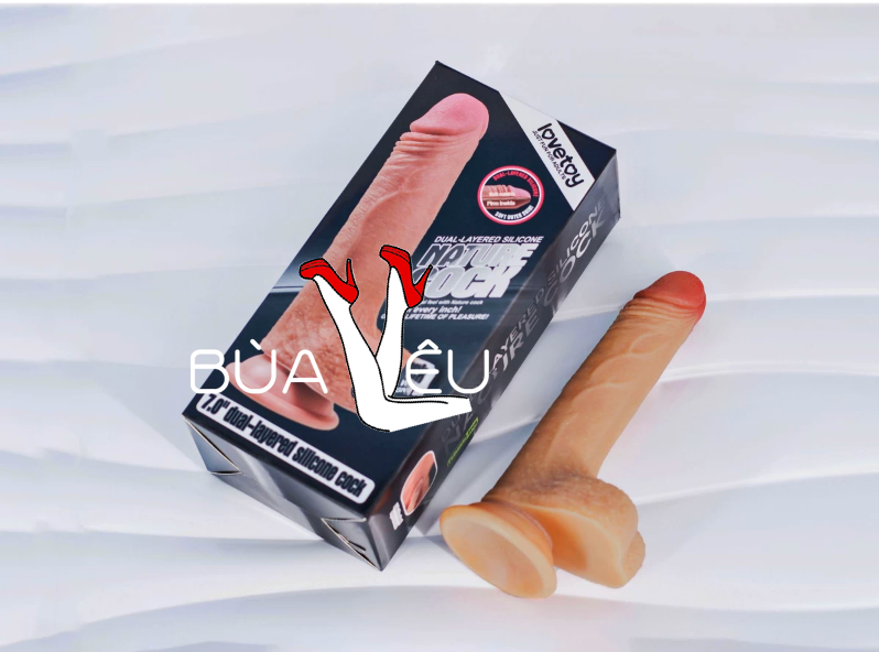 Dương vật giả có đế Lovetoy Nature Cock 7 inch có bìu