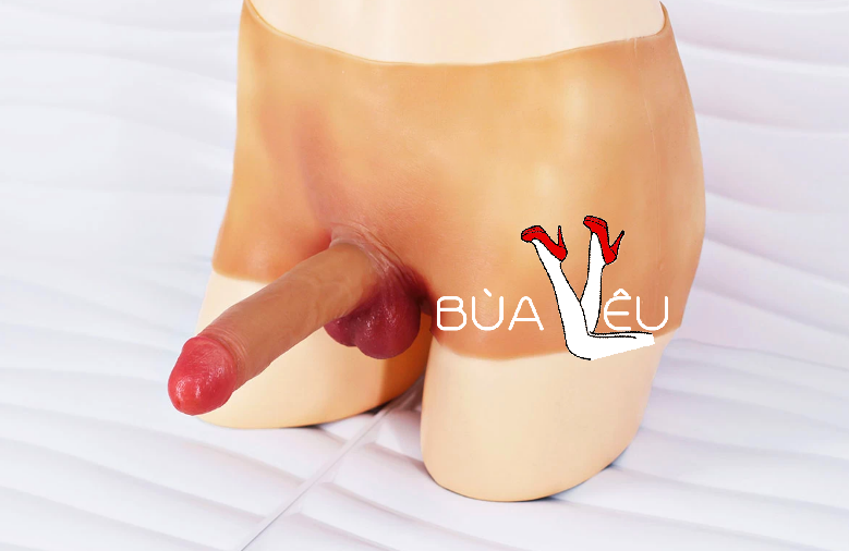 Quần silicon dương vật giả rỗng ruột