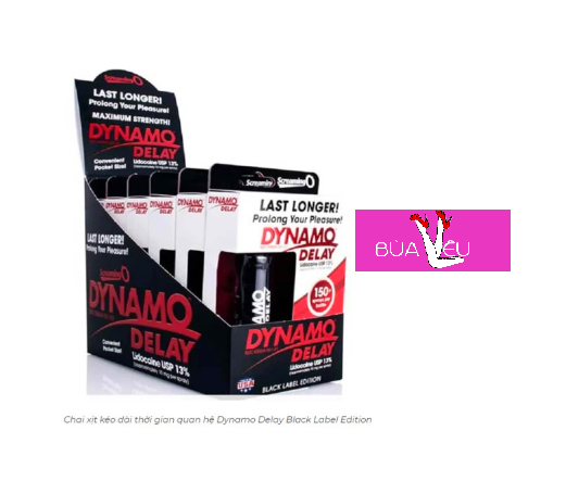 Xịt kéo dài xuất tinh sớm Dynamo Delay Black Label Edition