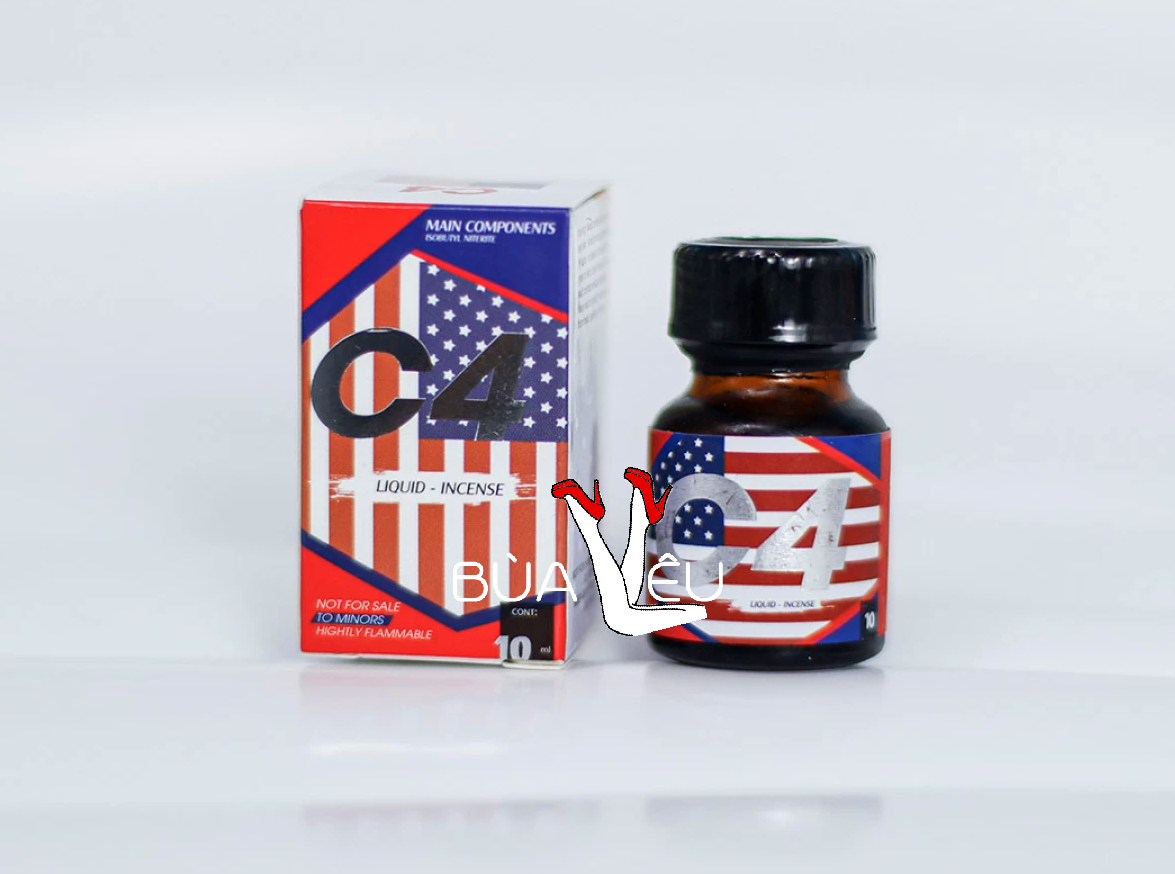 Chai hít C4 Liquid Incense 10ml tăng cảm giác phấn khích