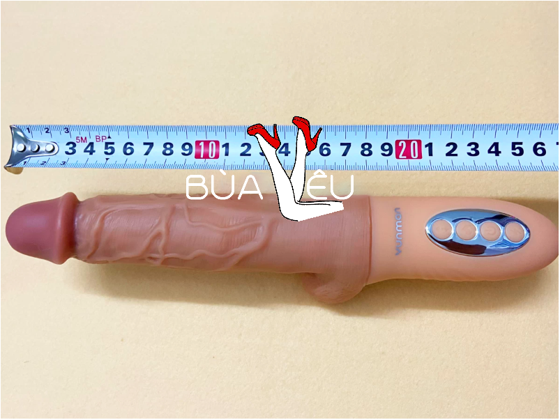 Dương vật giả Intense rung thụt, phát nhiệt 42 độ