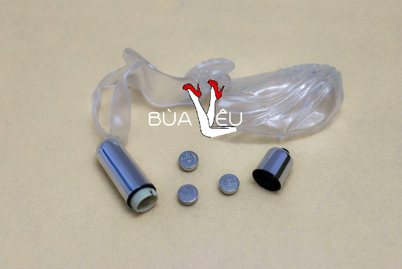 Bao silicone có rung đeo ngón tay kích thích vùng kín