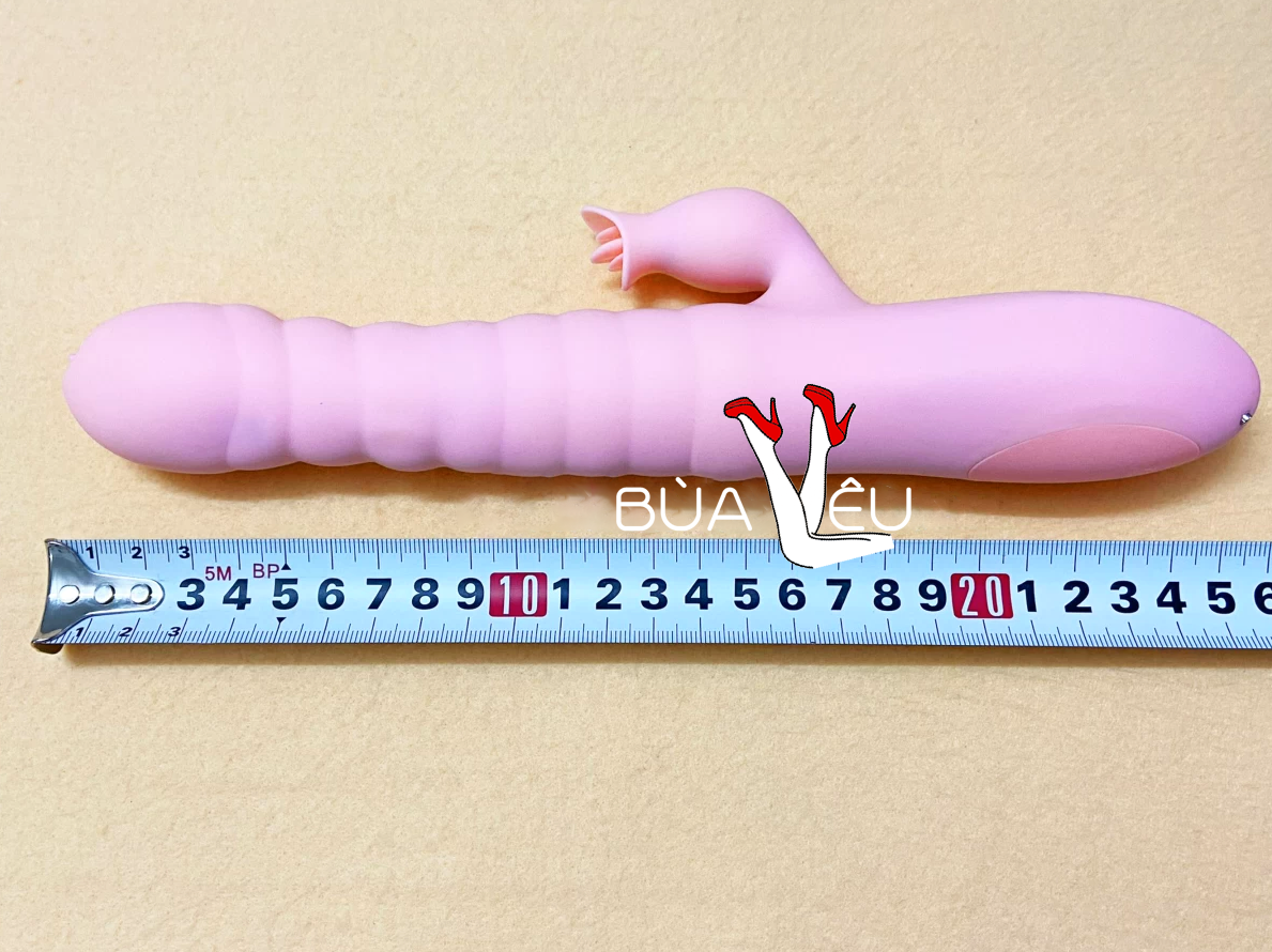 Lưỡi masage điểm G Sweet rung thụt, phát nhiệt pin sạc