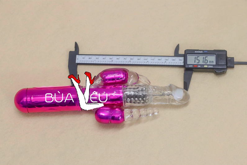 Dương vật giả 3 đầu Libo rung-xoay bi pin sạc