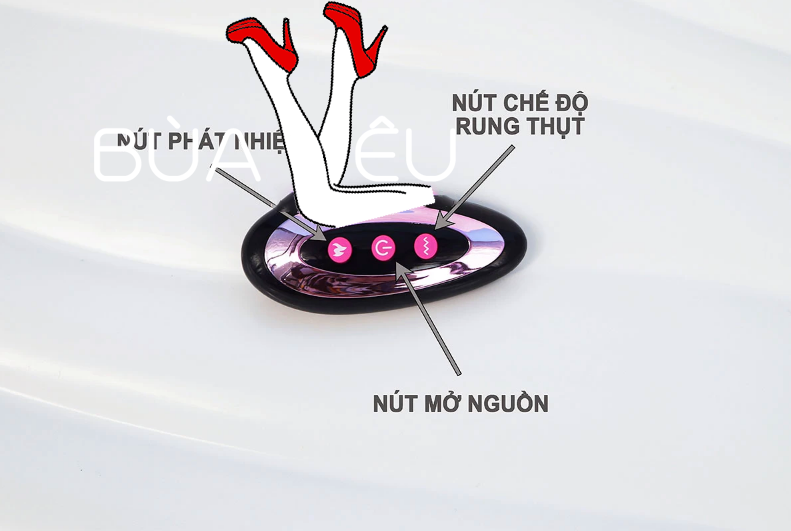 Dương vật giả có đế rung thụt phát nhiệt pin sạc cực mạnh
