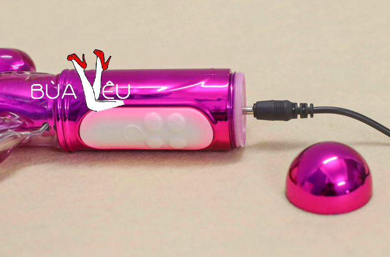 Dương vật giả 3 đầu Libo rung-xoay bi pin sạc