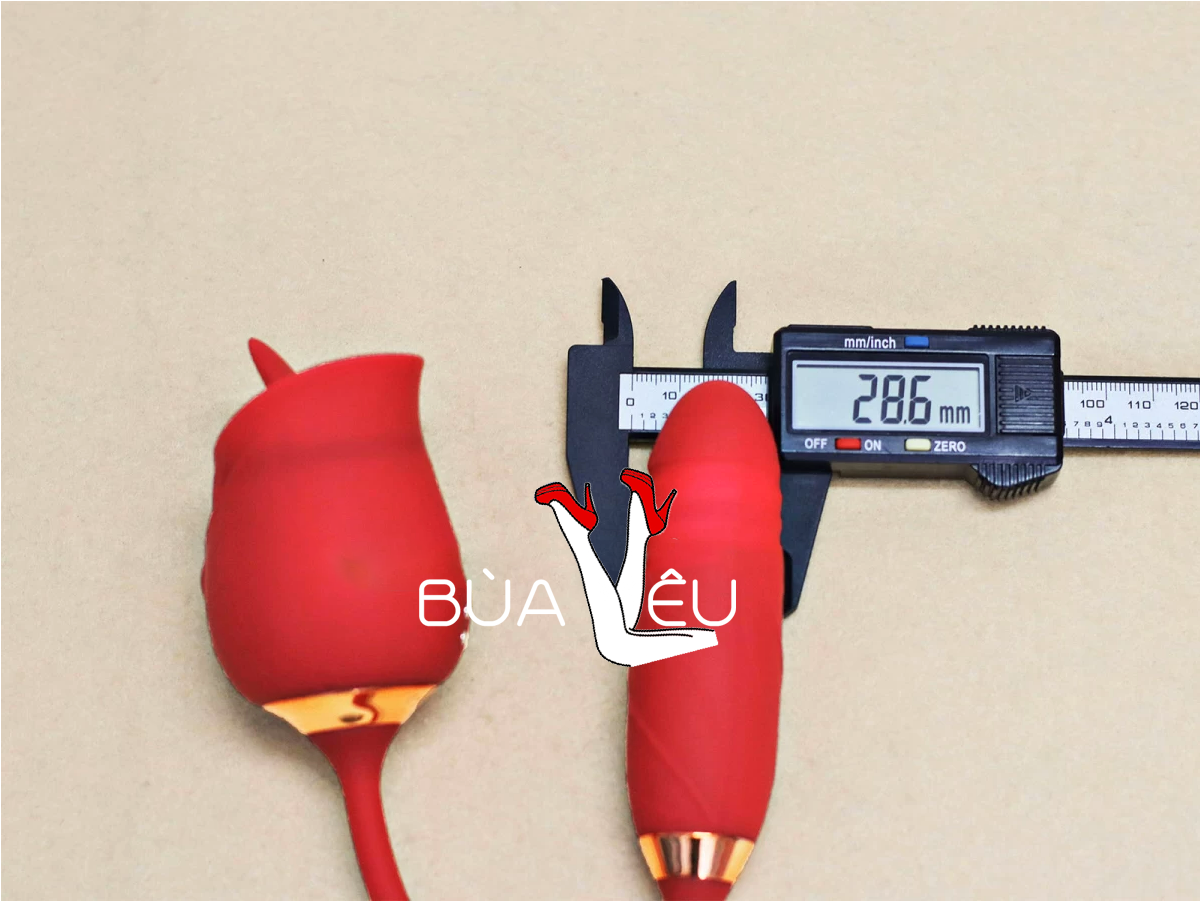 Trứng rung hoa hồng hai đầu lưỡi liếm và trứng rung thụt