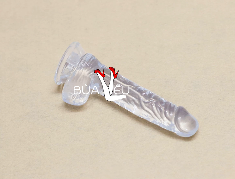 Dương vật giả có đế trong suốt không rung