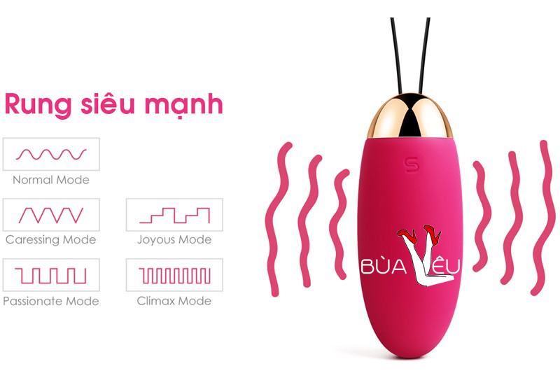 Trứng rung tình yêu Svakom ELVA pin sạc nhập khẩu USA