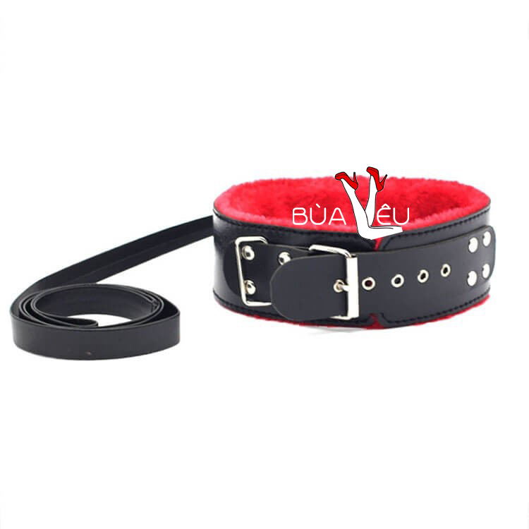 Bondage khóa cổ chất liệu da