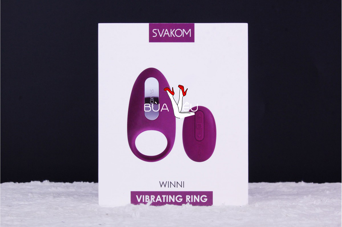 Vòng đeo dương vật pin sạc Svakom Winni rung 6 chế độ hàng USA