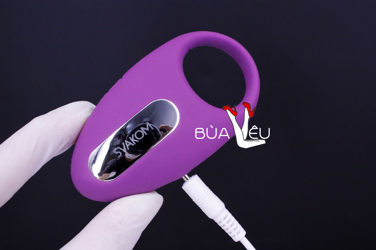 Vòng đeo dương vật pin sạc Svakom Winni rung 6 chế độ hàng USA