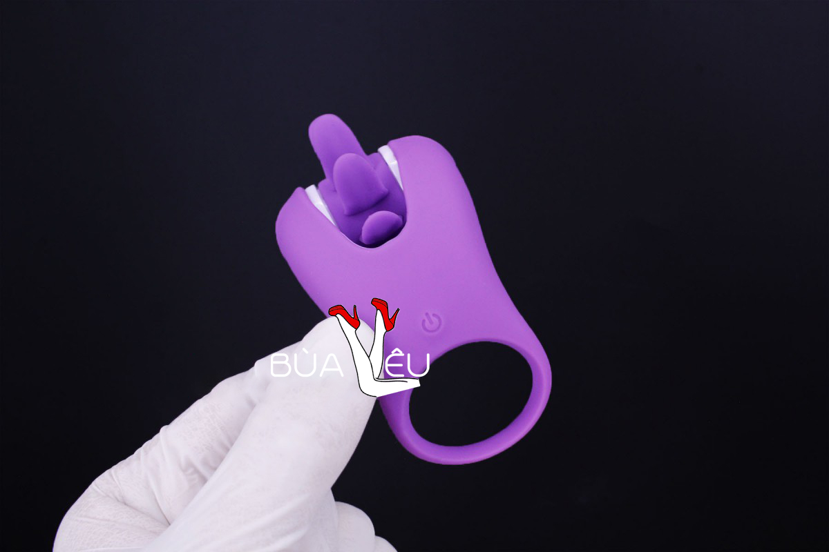 Vòng đeo lưỡi rung xoay kích thích CHI rung 10 chế độ