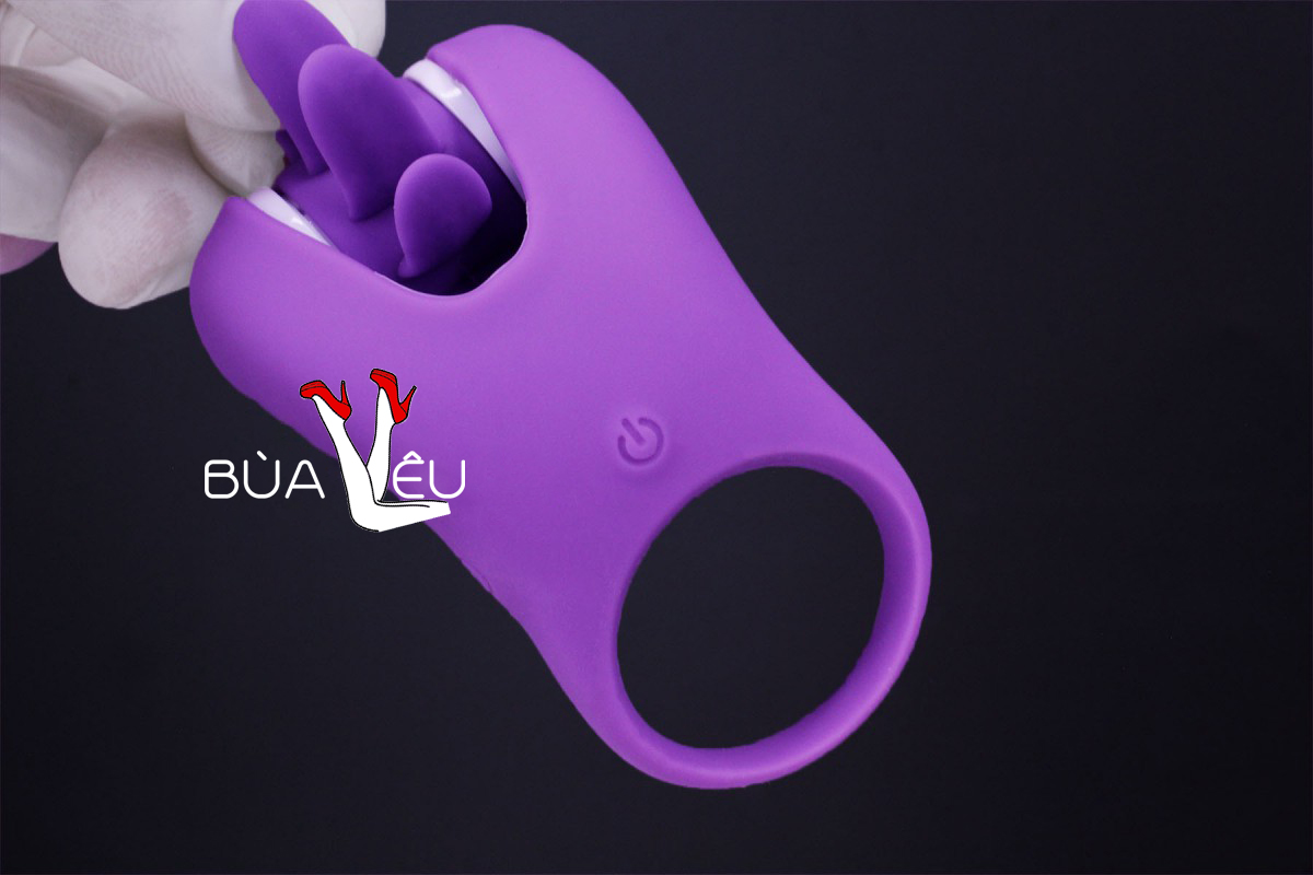 Vòng đeo lưỡi rung xoay kích thích CHI rung 10 chế độ
