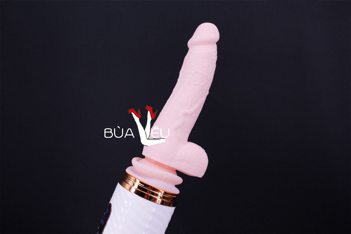 Dương vật giả Cyclone Fire có đế rung thụt điều chỉnh từ xa