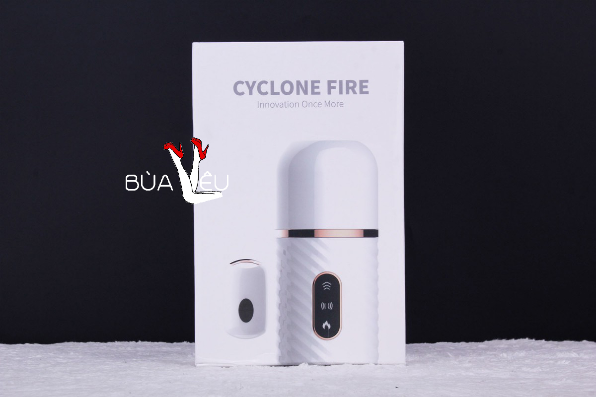Dương vật giả Cyclone Fire có đế rung thụt điều chỉnh từ xa