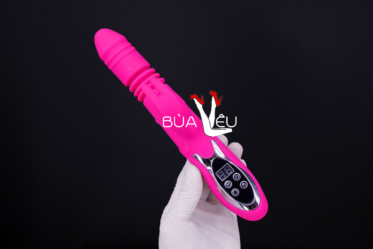 Dương vật giả đa năng Rabbit Vibrator rung, thụt, phát nhiệt